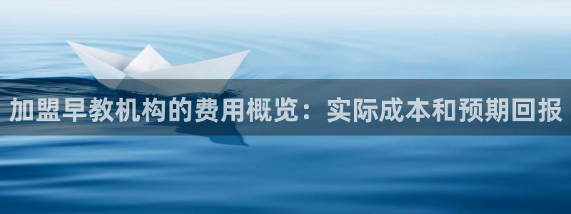 威九国际78mob游戏说明：加盟早教机构的费用概览：实际成本和预期回报
