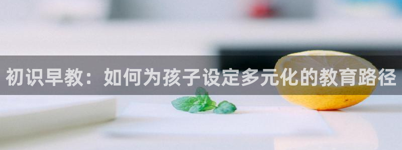 威九国际ppt免费吗：初识早教：如何为孩子设定多元化的教育路径