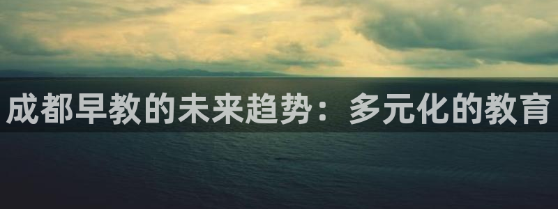 威九国际网站入囗:成都早教的未来趋势:多元化的教育