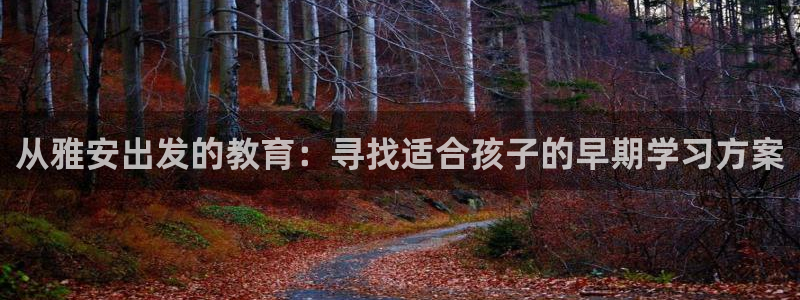 威九国际入口一：从雅安出发的教育：寻找适合孩子的早期学习方案