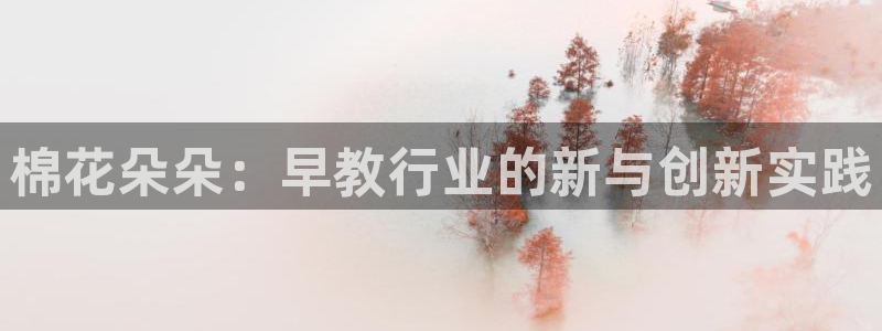 威九国际78mb玩法:棉花朵朵:早教行业的新与创新实践