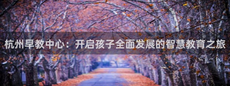 威九国际v96.81t：杭州早教中心：开启孩子全面发展的智慧教育之旅