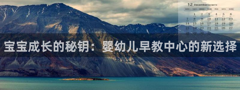 威九国际网站传媒:宝宝成长的秘钥:婴幼儿早教中心的新选择