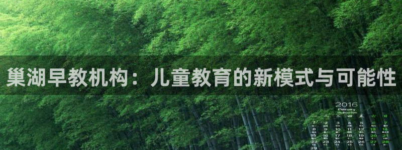 威九国际清砖码头怎么样：巢湖早教机构：儿童教育的新模式与可能性
