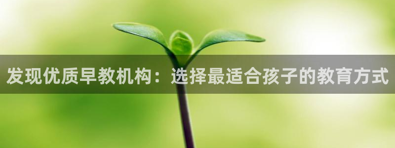 威九国际78mb下：发现优质早教机构：选择最适合孩子的教育方式