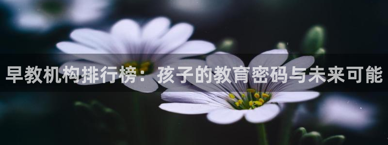 威九国际官网在线进入网站查询网址：早教机构排行榜：孩子的教育密码与未来可能